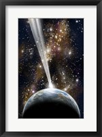 A Planet on Collision with a Comet Fine Art Print
