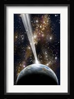 A Planet on Collision with a Comet Fine Art Print