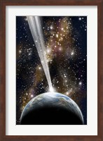 A Planet on Collision with a Comet Fine Art Print