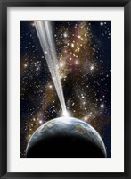 A Planet on Collision with a Comet Fine Art Print