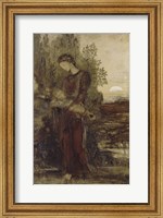 Young Thracian Girl Holding The Head Of Orpheus Fine Art Print