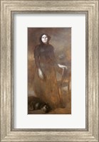 Madame Carriere And Her Dog Farot, 1895 Fine Art Print
