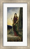 Helen On The Walls Of Troy, With Two Figures At Her Feet Fine Art Print