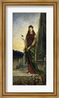 Helen On The Walls Of Troy, With Two Figures At Her Feet Fine Art Print