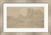 Notre-Dame View Of The Docks In The South, 19th Century Fine Art Print