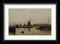 View Of A Port Fine Art Print