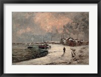 Snow In Crozant, 1873 Fine Art Print