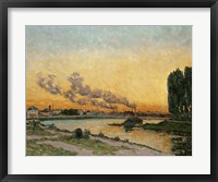 Sunset At Ivry, 1874 Fine Art Print