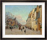 Quai De La Gare, Snow, 1880 Fine Art Print