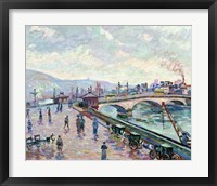 The Seine-River At Rouen Fine Art Print