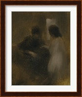Female Silhouettes In An Interior Fine Art Print
