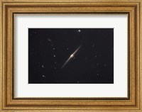 NGC 4565, an edge-on unbarred spiral galaxy in the Constellation Coma Berenices Fine Art Print
