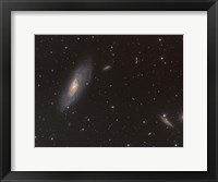 Messier 106 spiral galaxy in the Constellation Canes Venatici Fine Art Print
