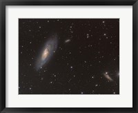 Messier 106 spiral galaxy in the Constellation Canes Venatici Fine Art Print