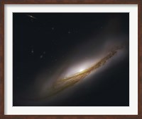 NGC 3190, a spiral galaxy in the Constellation Leo Fine Art Print