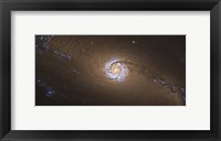 NGC 1097, a barred spiral galaxy in the Constellation Fornax Fine Art Print