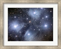 The Pleiades, an open cluster of stars in the Constellation Taurus Fine Art Print