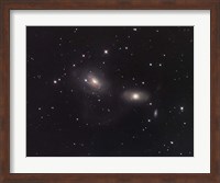 Galaxies NGC 3166 and NGC 3169 in the Constellation Sextans Fine Art Print