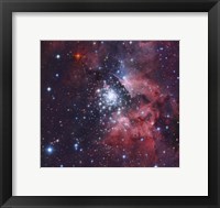 NGC 3603, a giant H-II region in the Constellation Carina Fine Art Print