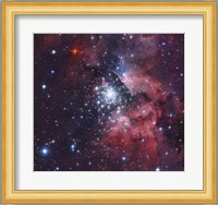 NGC 3603, a giant H-II region in the Constellation Carina Fine Art Print