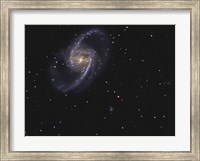 NGC 1365 is a barred spiral galaxy in the Constellation Fornax Fine Art Print