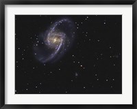 NGC 1365 is a barred spiral galaxy in the Constellation Fornax Fine Art Print