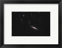 NGC 4013 is an edge-on unbarred spiral galaxy in the Constellation Ursa Major Fine Art Print