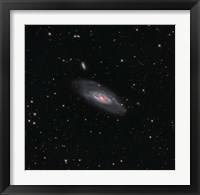 Messier 106, a spiral galaxy in the Constellation Canes Venatici Fine Art Print