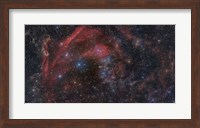 Large complex of dust and gas in the Constellations Lacerta and Pegasus Fine Art Print