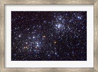 NGC 884, an open cluster, in the Constellation of Perseus Fine Art Print