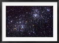 NGC 884, an open cluster, in the Constellation of Perseus Fine Art Print