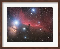 Horsehead Nebula and Flame Nebula in Orion Fine Art Print