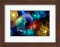Galaxy  featuring planets, galaxies and Nebulae Fine Art Print