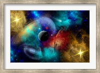 Galaxy  featuring planets, galaxies and Nebulae Fine Art Print