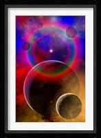 New planets and solar systems forming within a Gaseous Nebula Fine Art Print