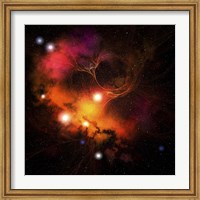 Cosmic space image of a Nebula in the universe Fine Art Print