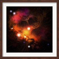 Cosmic space image of a Nebula in the universe Fine Art Print