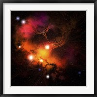 Cosmic space image of a Nebula in the universe Fine Art Print