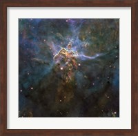 Carina Nebula Star-Forming Pillars and Herbig-Haro Objects with Jets Fine Art Print
