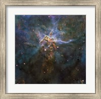 Carina Nebula Star-Forming Pillars and Herbig-Haro Objects with Jets Fine Art Print