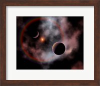 Rose Nebula, home to relatively new and young star systems Fine Art Print