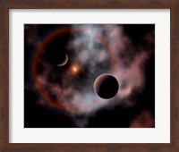 Rose Nebula, home to relatively new and young star systems Fine Art Print