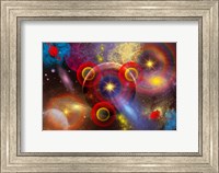 Planets and stars mixed together in an ever-changing Nebula Fine Art Print