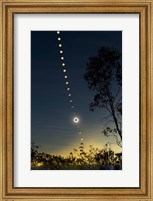 Solar Eclipse composite, Queensland, Australia II Fine Art Print