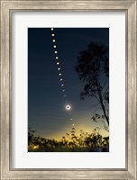 Solar Eclipse composite, Queensland, Australia II Fine Art Print