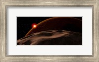 An Eclipse of the Sun by Mars as seen from the surface of its moon, Phobos Fine Art Print