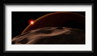 An Eclipse of the Sun by Mars as seen from the surface of its moon, Phobos Fine Art Print
