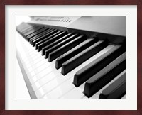 Yamaha P120 close-up of Piano Keys Fine Art Print