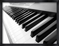 Yamaha P120 close-up of Piano Keys Framed Print