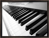Yamaha P120 close-up of Piano Keys Fine Art Print
